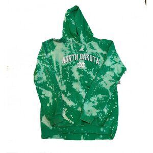 Acid Wash North Dakota Hoodie, Youth XL, Reworked Vintage, NFL Football, Tie Dye